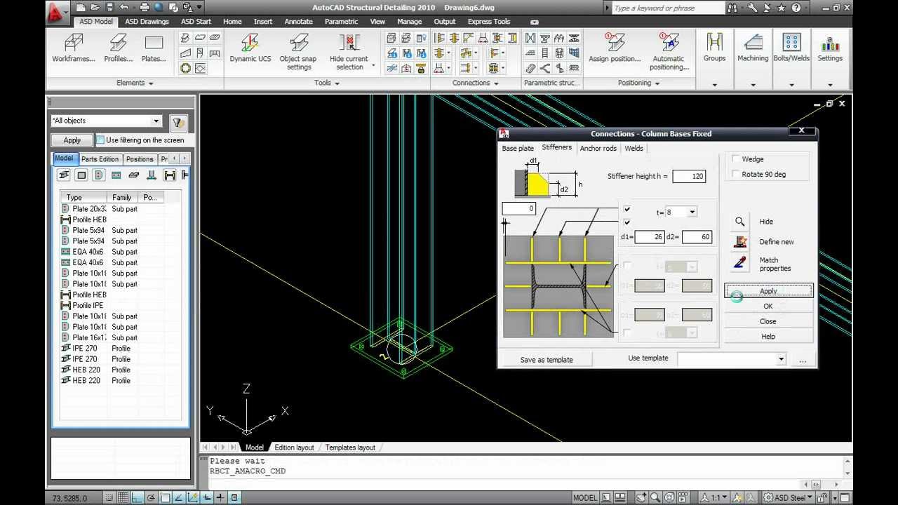 use imperial units in autocad structural detailing 2015